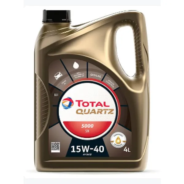 ACEITE TOTAL QUARTZ 15W 40 5000 SN / CF 4 LITROS - TotalEnergies - Aceite | ClickRepuestos